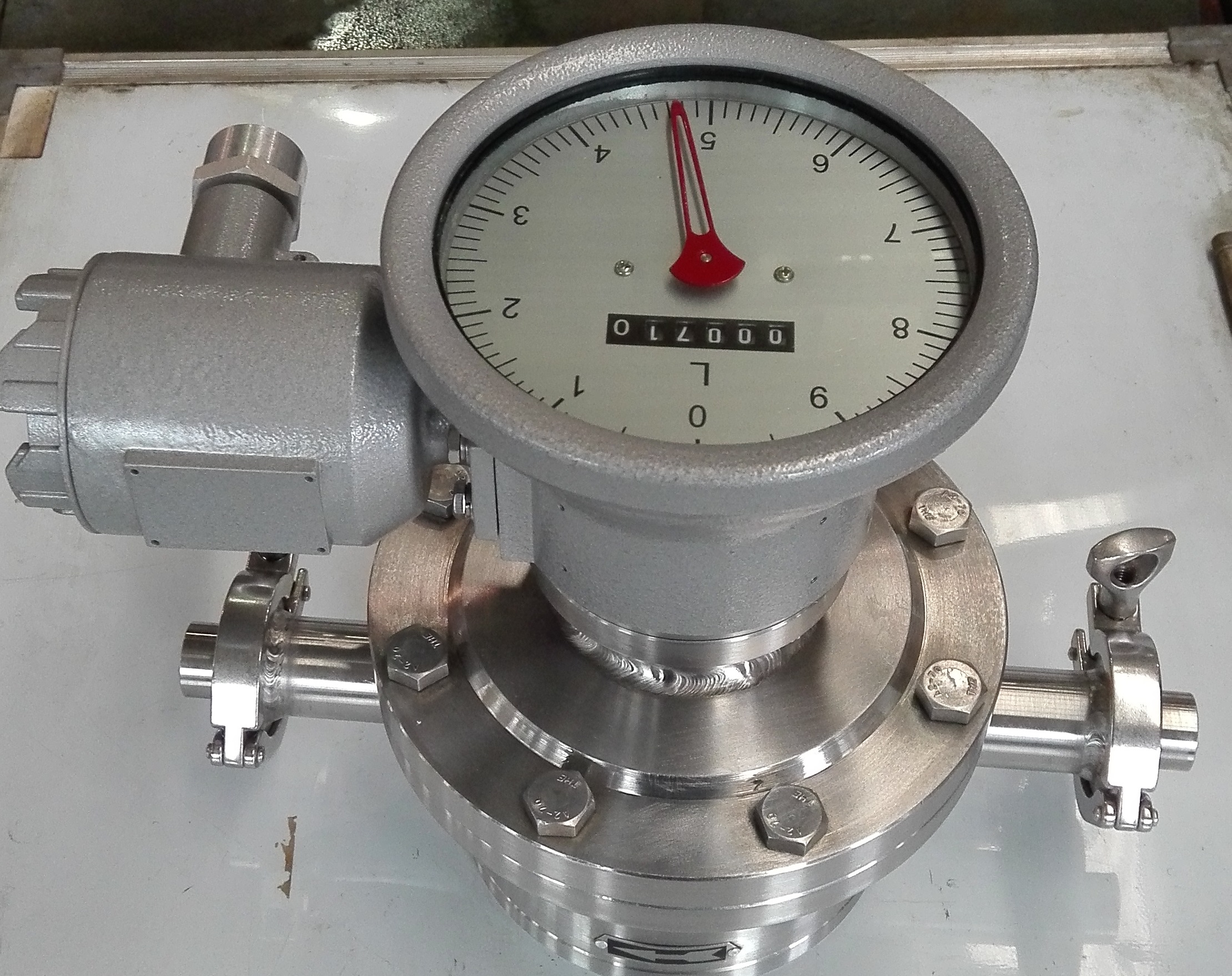 санітарний овальний шестерний витратомір sanitary oval gear flow meter