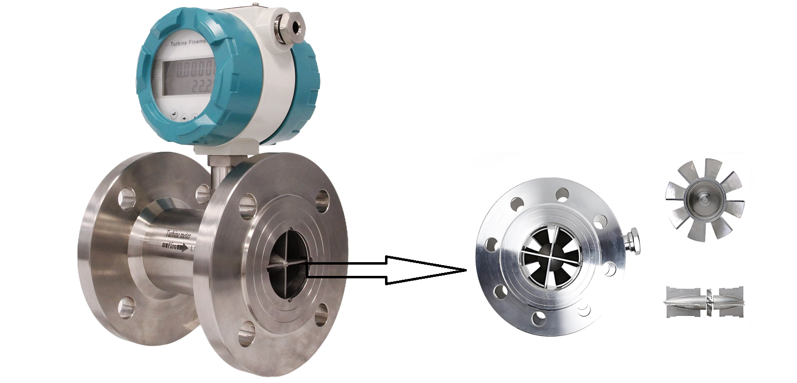 турбінний витратомір для нафти turbine flow meter for oil