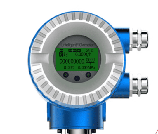 Vortex flow meter with steam mass flow measurement