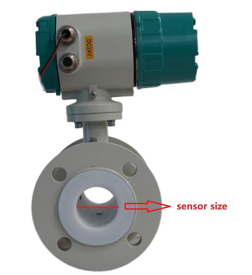 Salt water flow sensor size