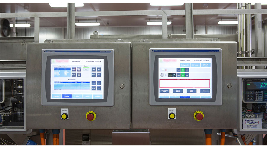 Виходи витратоміра кетчупу на ПЛК та DCS ketchup flow meter outputs to PLC and DCS